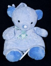Carters Prestige PLAY WITH ME Blue Teddy Bear Musical Pull Waggy Toy